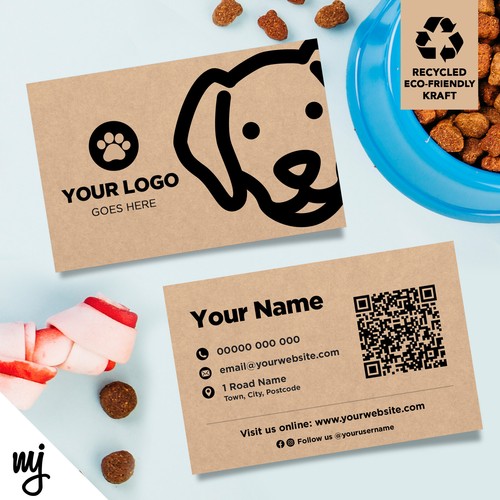 Kraft business cards - kraft, eco