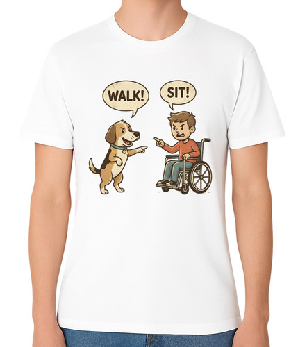 Sit walk dog disabled - dog, vs